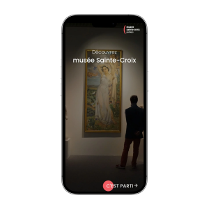Page application "Musée Sainte-Croix", page d'accueil