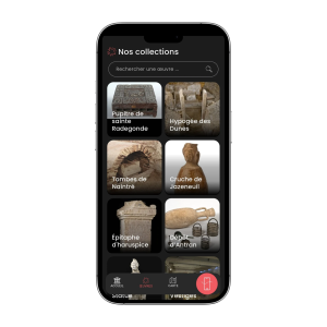 Page application "Musée Sainte-Croix", Nos Collections