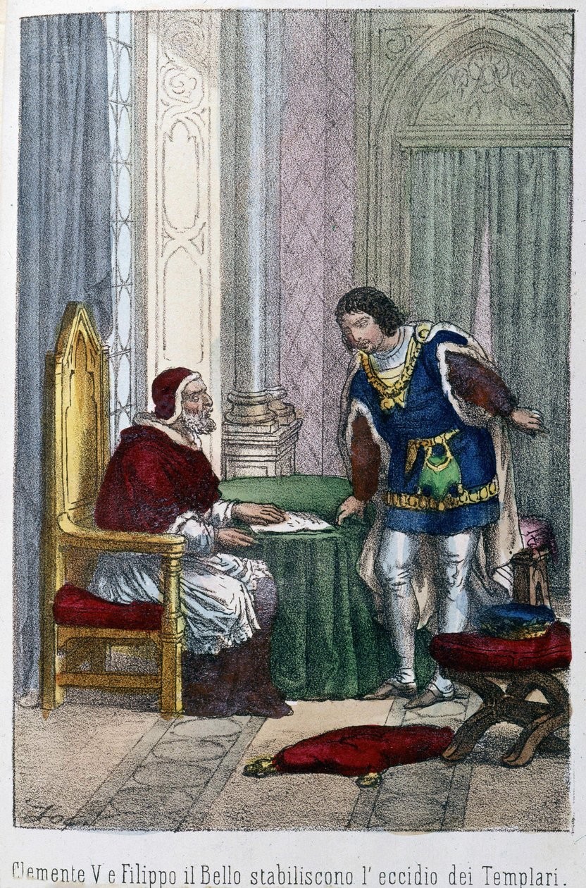 Clément V et Philippe le Bel